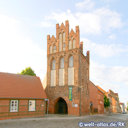 Old city gate of Wittenberge, Brandenburg, GermanyOldest building of the town