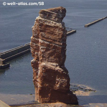 Lange Anna, red rock of Helgoland