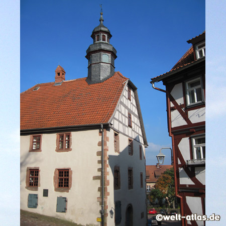 Rathaus in Schlitz, der romatischen Burgen- und Fachwerkstadt mit schönem alten Stadtkern