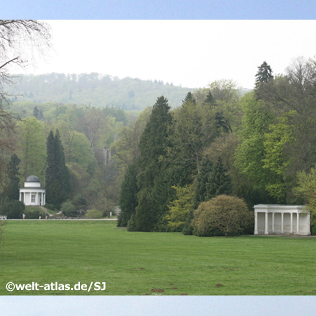 Im Park Wilhelmshöhe in Kassel, größter Bergpark in Europa - UNESCO-Weltkulturerbe seit Juni 2013 