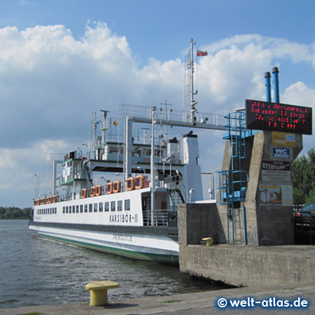 On the trip to Poland, ferry Karsibór in Świnoujście between Usedom and Wolin 