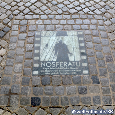 Plaque at Wassertor, Wismar, Germany, Baltic Sea