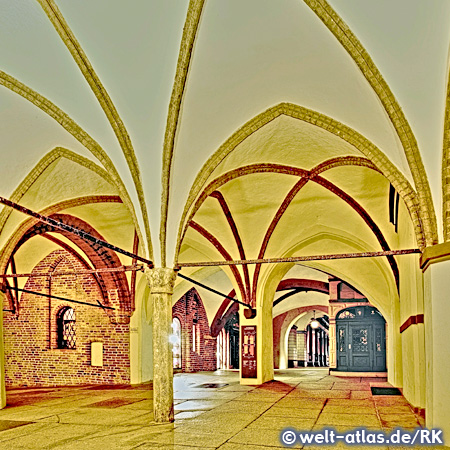 City Hall entrance lobby, Stralsund GermanyBuilding from the 13th century
