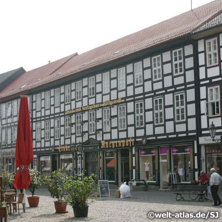 beautiful half-timbered houses at Einbeck, 
