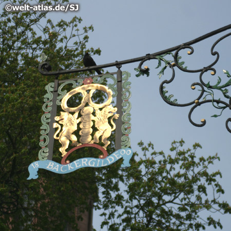 Guild Sign of the bakery guild at Einbeck