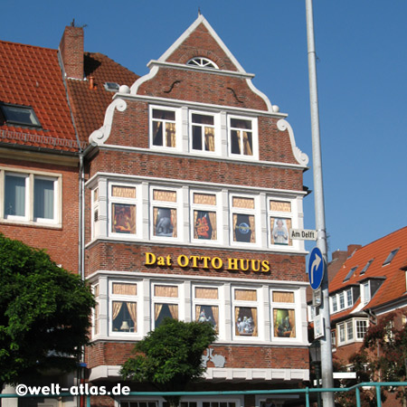 Dat Otto Huus, Museum und Shop in Emden am Hafen