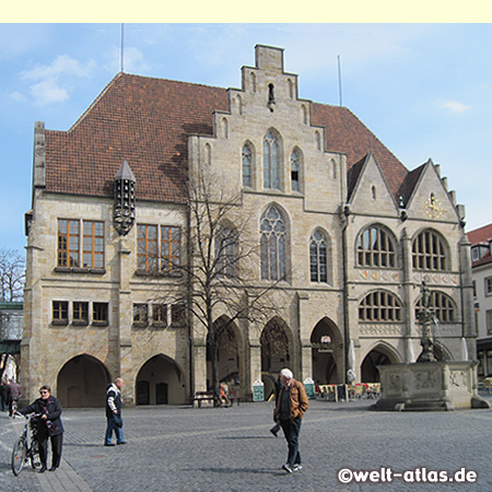 Hildesheim Town Hall at the historic Market place