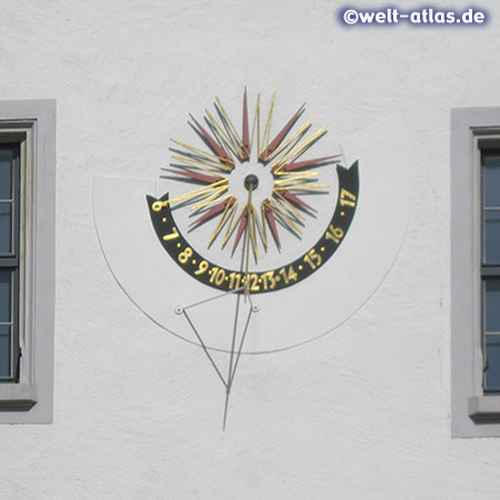 Sundial at Meissen Town Hall, Saxony