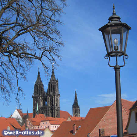 Türme des Domes auf der Albrechtsburg in Meißen