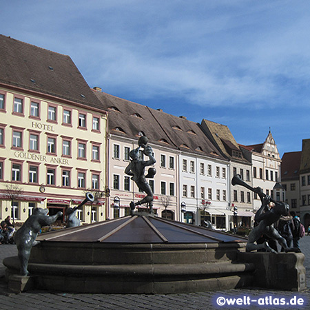 Fountain on Torgau's market square