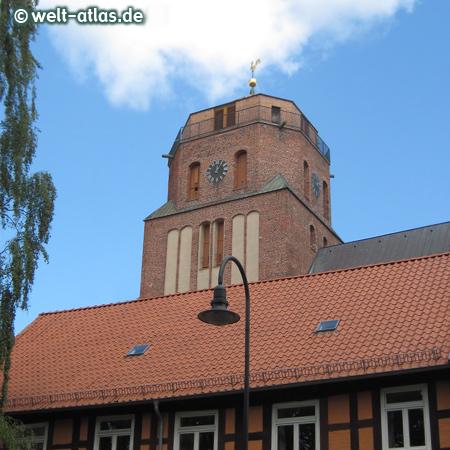 Tower of St Petri, Wolgast, Brick Gothic Church