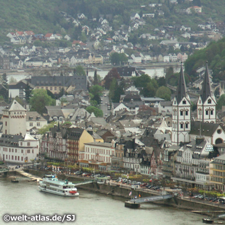 St. Severus Church, Boppard at  Rhine River in the Rhein-Hunsrück district