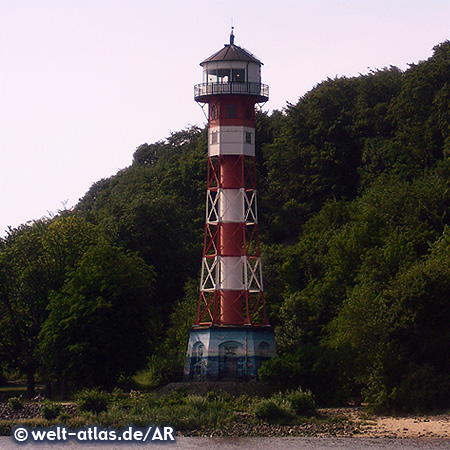 Leuchtturm Wittenbergen am Falkensteiner Ufer, Hamburg