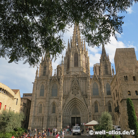 Die gothische Kathedrale, La Seu, Barcelona