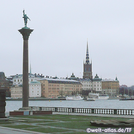 Blick auf Riddarholmskyrkan