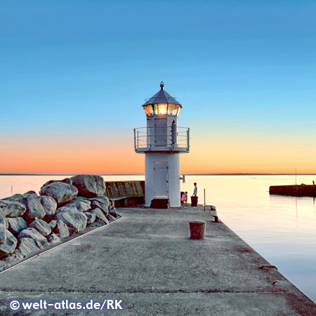 Breakwater of Kyrkbacken harbour,  Ven island , Öresund, Sweden