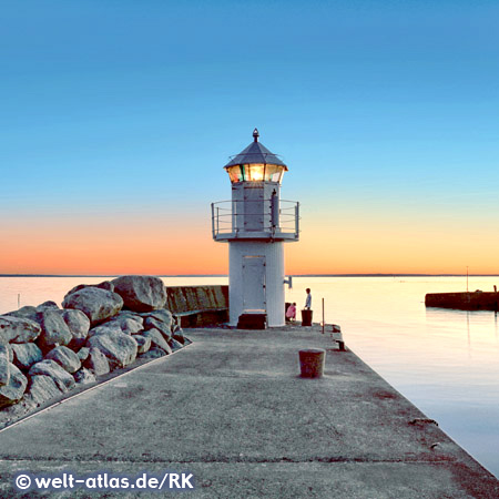 Hafenmole Kyrkbacken, Insel Ven im Öresund, Schweden