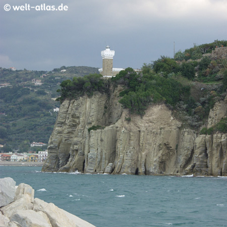 Agropoli, lighthouse, Campania,Position: 40º 21' 3" N 14º 59' 2" E
