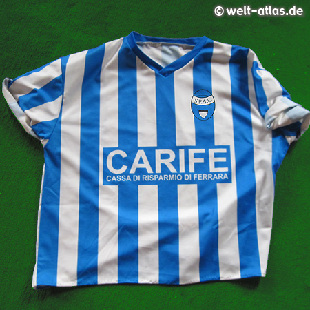 Jersey of SPAL Ferrara, italian football club