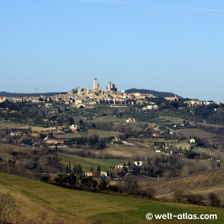 Türme, San Gimignano, Toskana