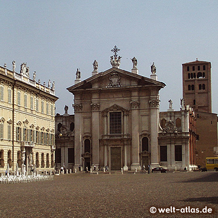 Mantova, Piazza Sordello und Dom San Pietro