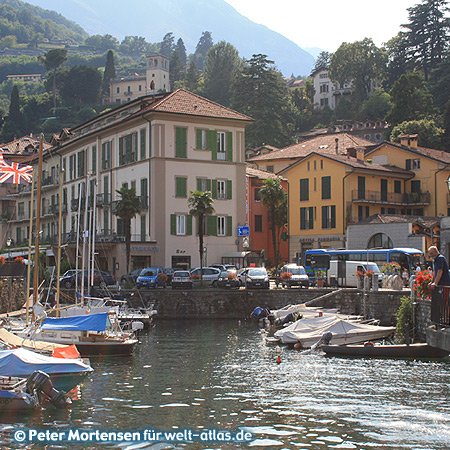 Menaggio harbour at Lake Como