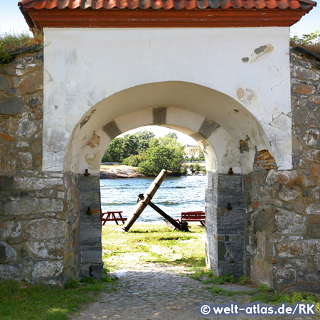 Tor in Festungsmauer von Frederikstad, Norwegen