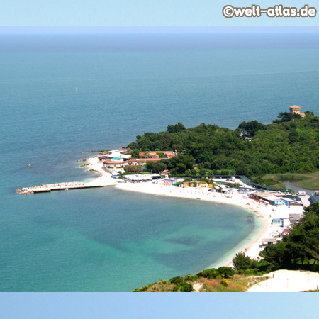 Bucht bei Portonovo, Riviera del Conero, Marken, Adria, Italien