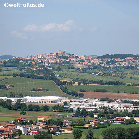 Castelfidardo in der Region Marken, Italien