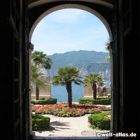 Gardasee, in der Burg von Torri del Benaco im Veneto 