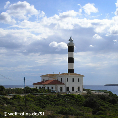 Lighthouse Porto Colom, Far de Sa Punta de Ses CrestesMallorca, Spain Position: 39° 24,9′ N / 03° 16,3′ E 