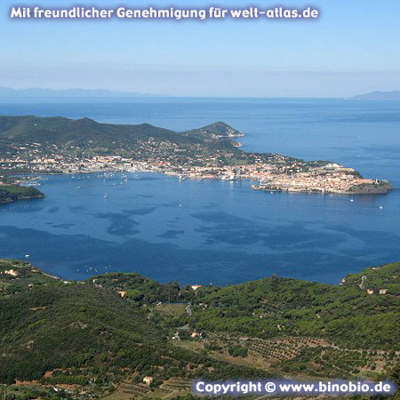 Portoferraio auf Elba - Urlaubsbericht: Wandern in der Toskana von Hans van Gelderen unter:http://elba.binobio.de/elba.htm