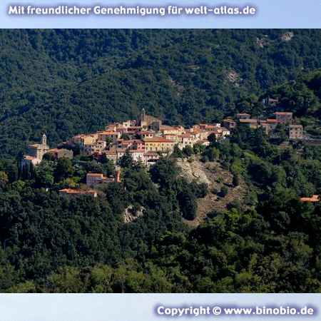 Das mittelalterliche Bergdorf Poggio auf Elba –Urlaubsbericht: Wandern in der Toskana von Hans van Gelderen unter:http://elba.binobio.de/elba.htm