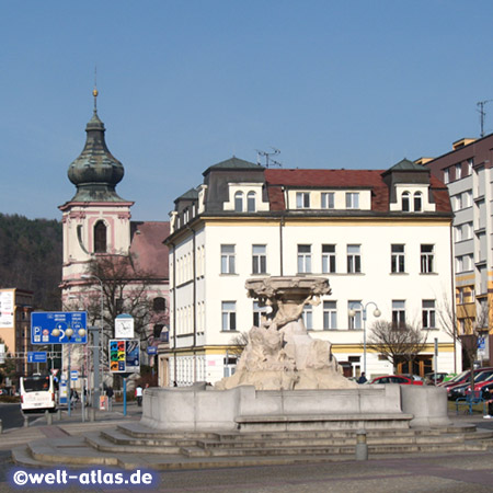 Central square of Děčín