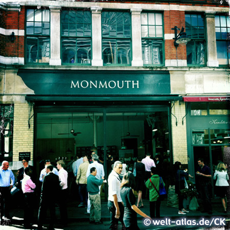 The best coffee in town you'll find  at Monmouth Coffee
