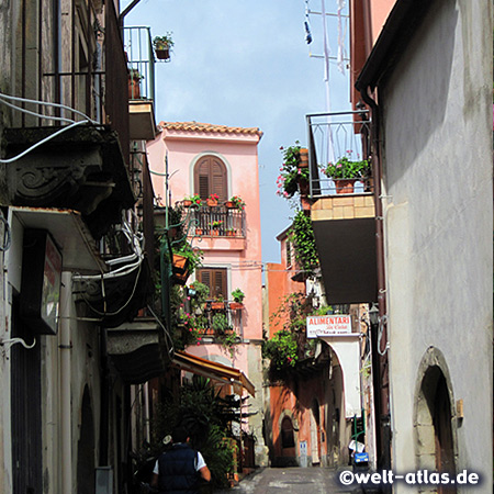 Alleyway in the small village of Forza D'Agrò