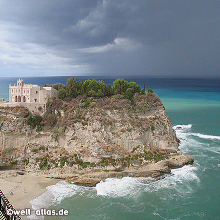 The church and Benedictine monastery Santa Maria Dell'Isola in Tropea