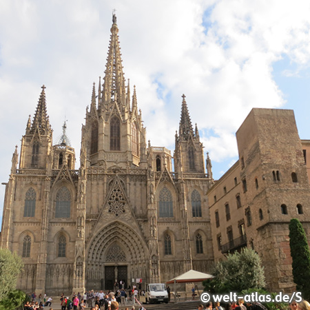 Die gothische Kathedrale, La Seu, Barcelona