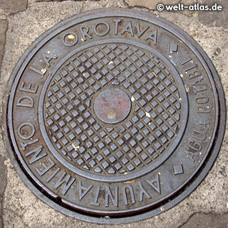 Manhole cover City of La Orotava, Tenerife 