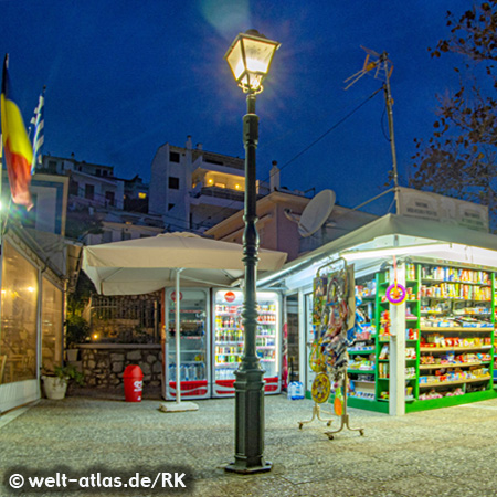 Typischer Kiosk, Skiathos, Griechenland