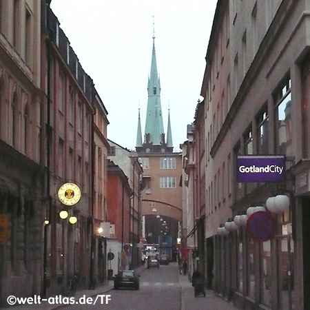 Santa-Klara-Kirche im Zentrum  Stockholms, Stadtteil Norrmalm