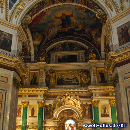 In der Kathedrale des Heiligen Isaak von Dalmatien, die Isaakskathedrale ist größte Kirche in Sankt Petersburg