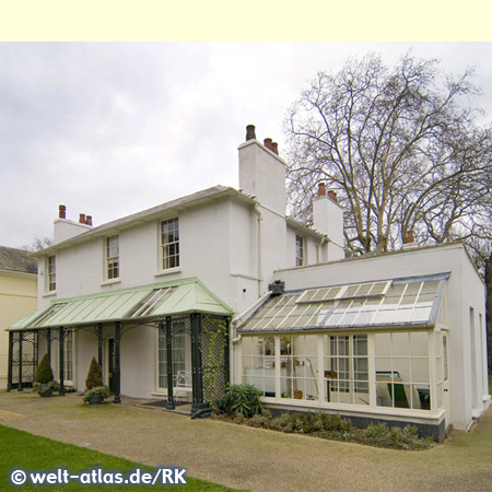 Haus des Poeten John Keats in Hampstead, wichtiger Dichter der englischen Romantik