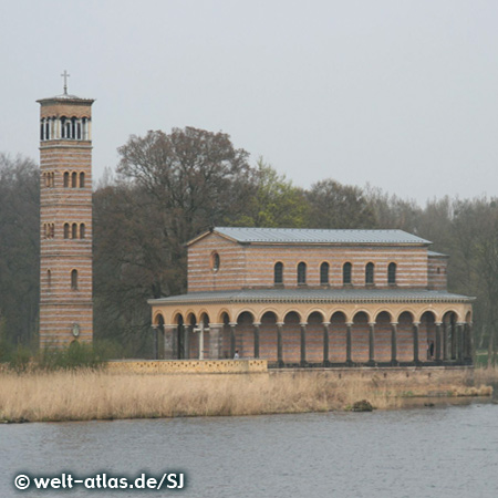 Church of the Redeemer, Heilandskirche on the shore of the Havel