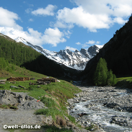Tal in Samnaun, Samnauntal im Kanton Graubünden