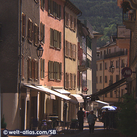 Gasse in Sitten, Sion im Wallis