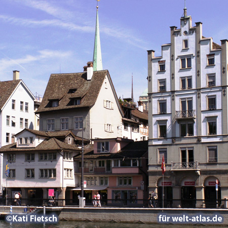 Blick von Lindenhof Richtung Limmatquai