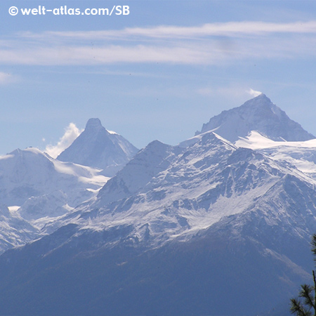 Matterhorn in Valais, view from Crans Montana 