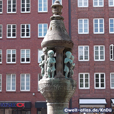 Der Marcusbrunnen bei der Liebfrauenkirche in Bremen