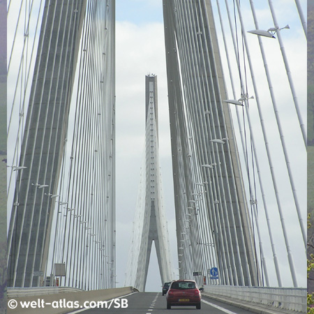 Le Havre, Brücke über die Seine, Pont de Normandie